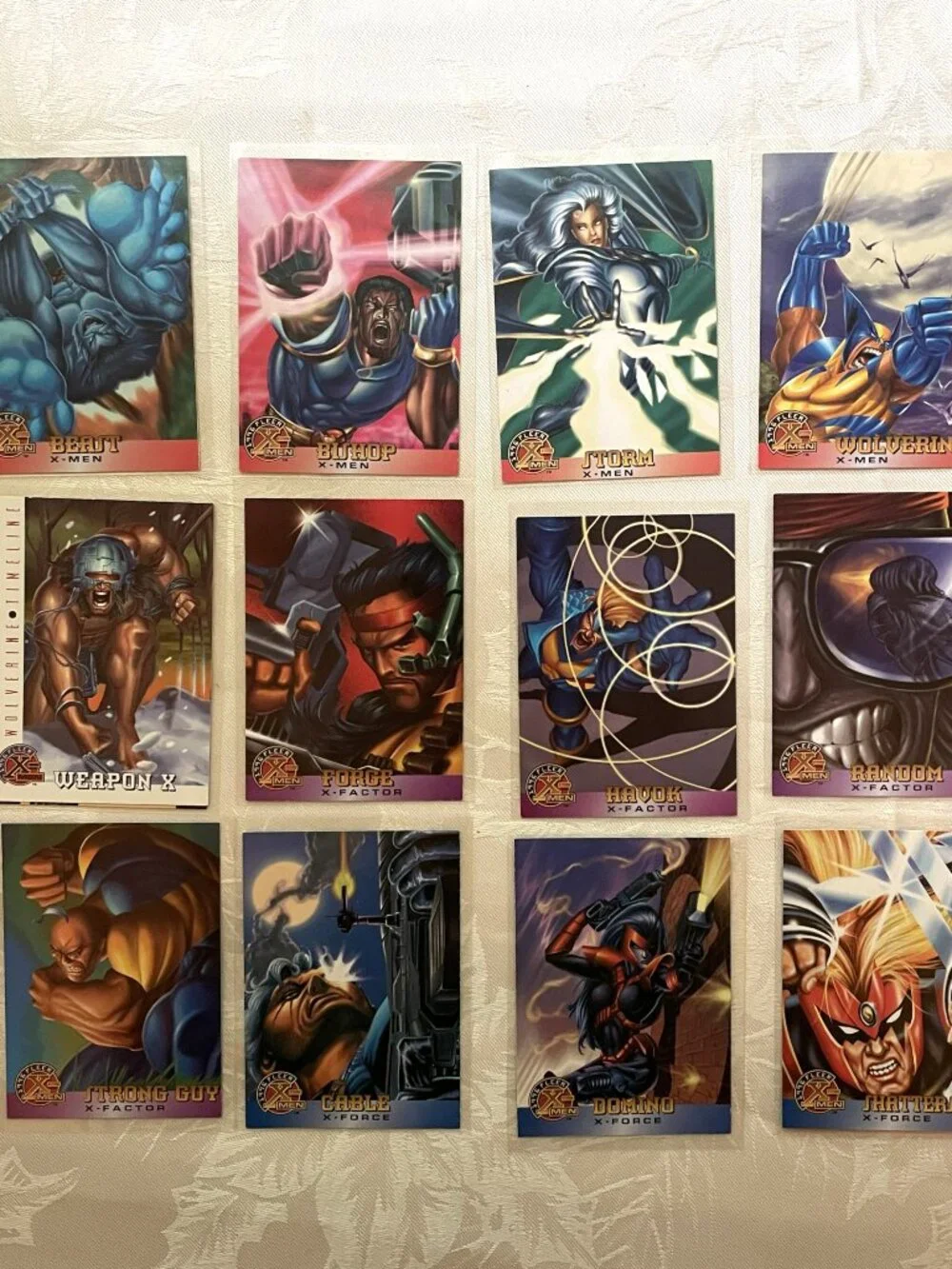 1996 Fleer X-Men Trading Card Bundle – Sleeved – 45 Cards – Some Dupl.
